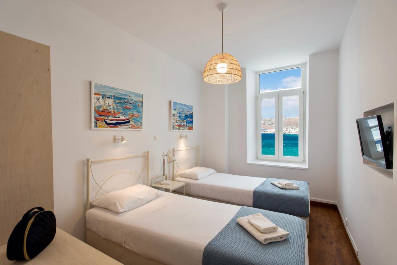 Mykonos Old Harbor Front Suite With Balcony Mykonos Town Eksteriør bilde